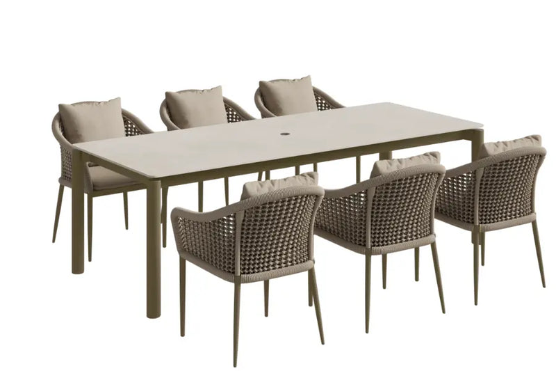 220cm Bordeaux Rectangular Dining Table