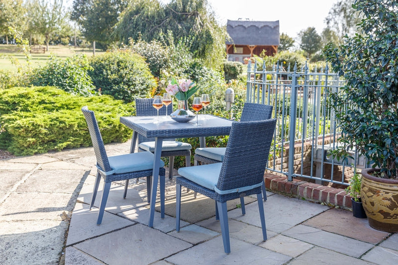 90cm Hampstead Grey Square Dining Table