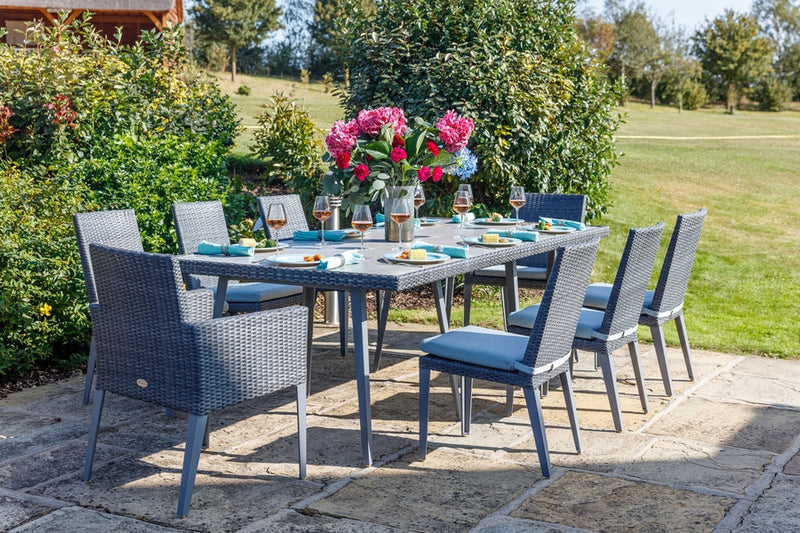 240cm Hampstead Grey Rectangular Dining Table