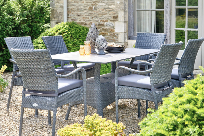 160cm Windsor Grey Rectangular Dining Table
