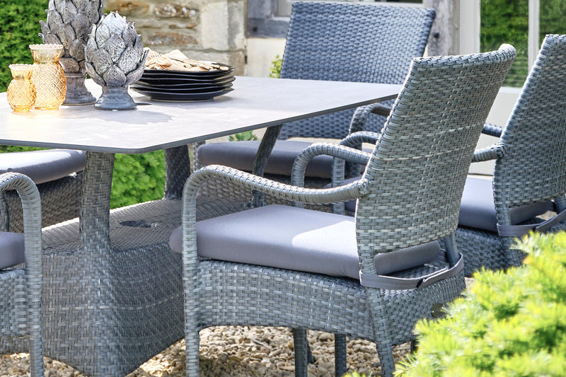 160cm Windsor Grey Rectangular Dining Table