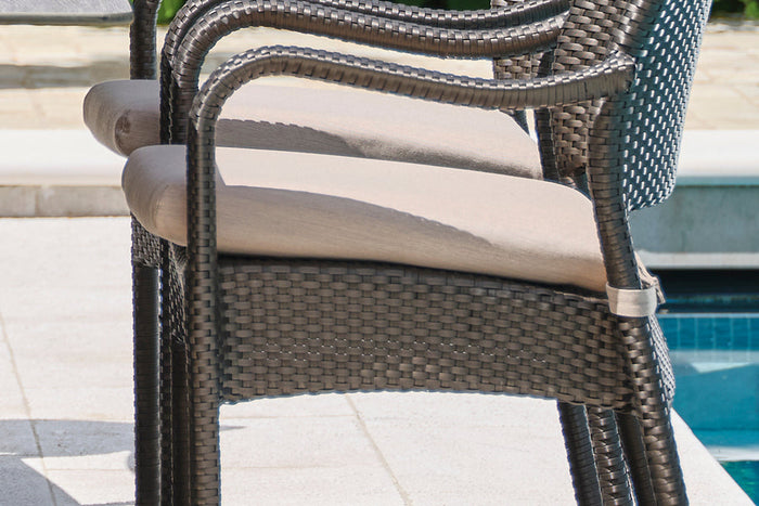 8 Windsor Bronze Stacking Armchairs
