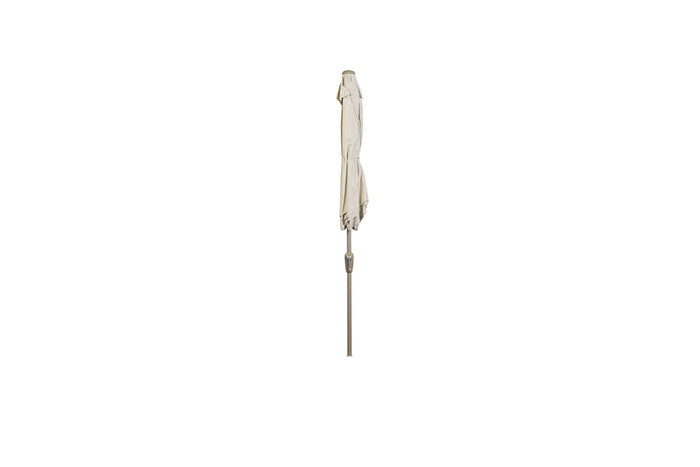 2.5m Deluxe Round Aluminium Parasol - Almond
