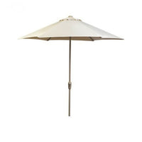 2.5m Deluxe Round Aluminium Parasol - Almond
