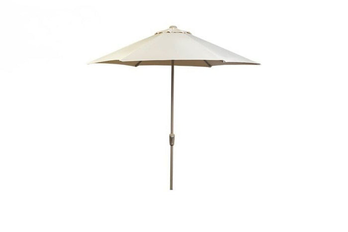 2.5m Deluxe Round Aluminium Parasol - Almond