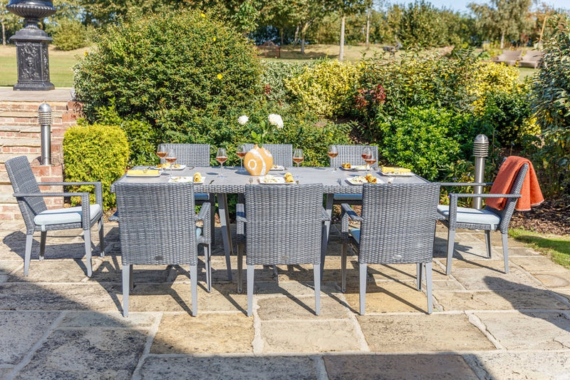 240cm Hampstead Grey Rectangular Dining Table