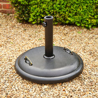 25kg Round Concrete Parasol base - Black