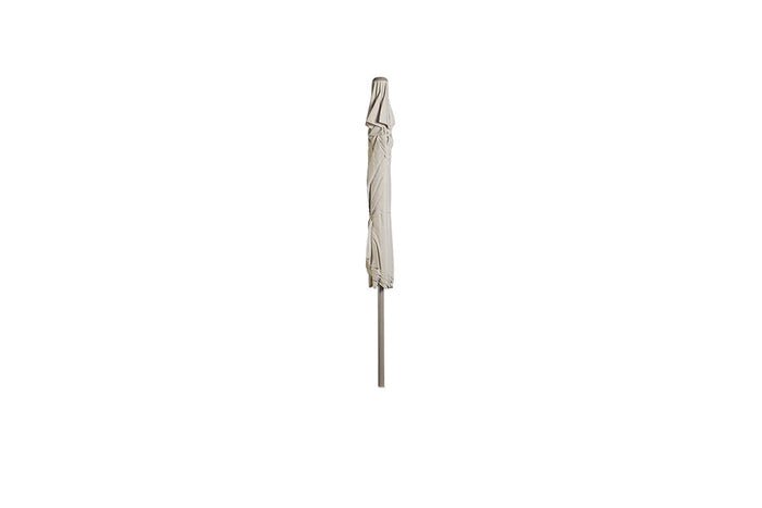 3.2m x 2.1m Deluxe Rectangular Aluminium Parasol - Almond