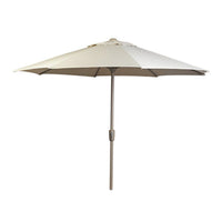 3m Deluxe Round Aluminium Parasol - Almond