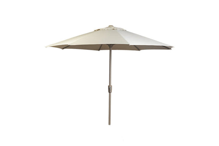 3m Deluxe Round Aluminium Parasol - Almond