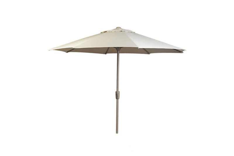 3m Deluxe Round Aluminium Parasol - Almond