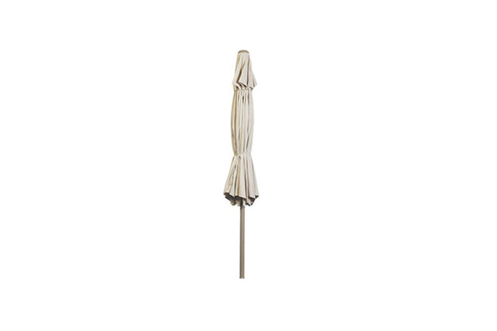 3m Deluxe Round Aluminium Parasol - Almond