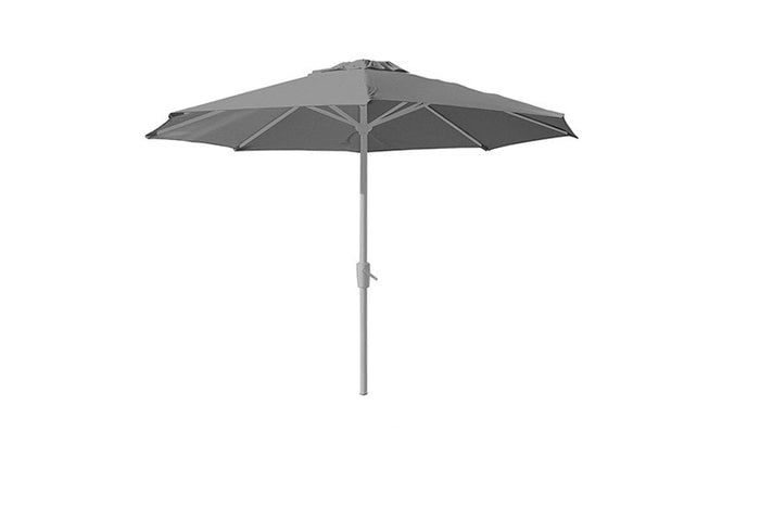 2.5m Deluxe Round Aluminium Parasol - Grey