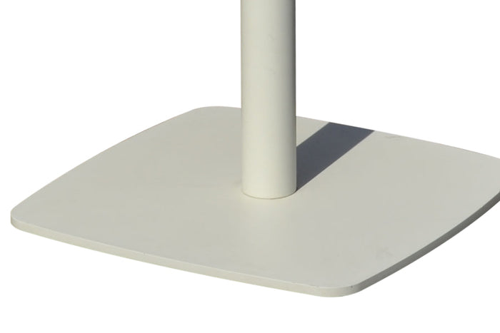 80cm Paris Cream/Wood Effect Square Pedestal Table