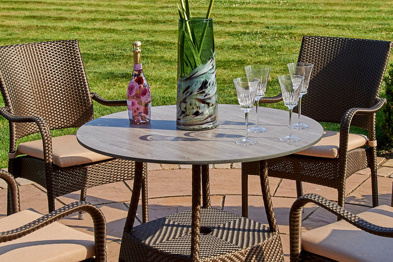 90cm Windsor Bronze Round Dining Table