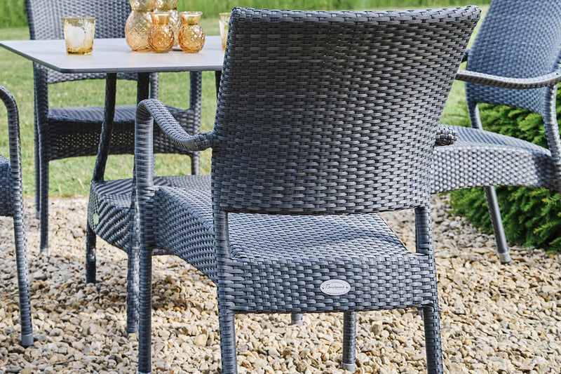 Windsor Grey Stacking Armchair