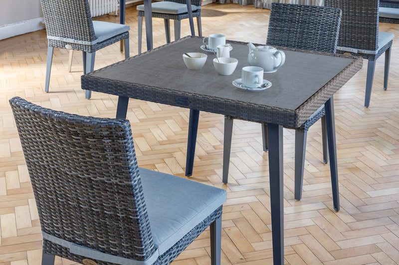 90cm Hampstead Grey Square Dining Table