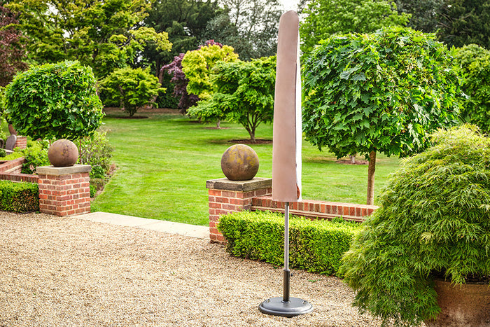 2.5m Deluxe Round Aluminium Parasol - Grey