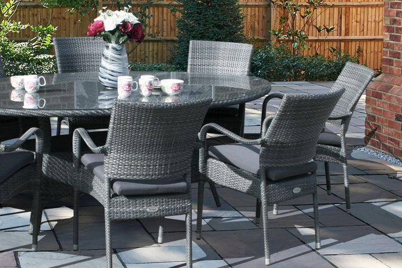 Windsor Grey Stacking Armchair