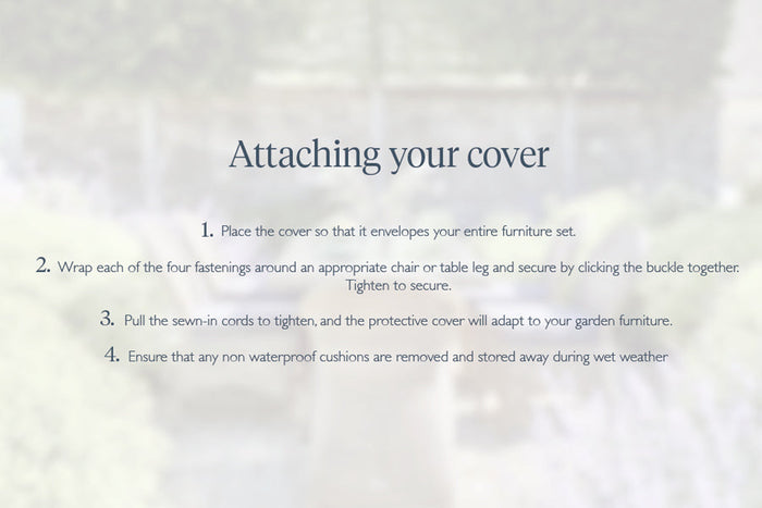 Premium 175cm Round Garden Furniture Set Cover