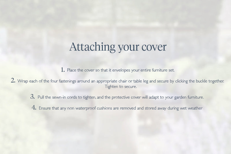 Premium 175cm Round Garden Furniture Set Cover