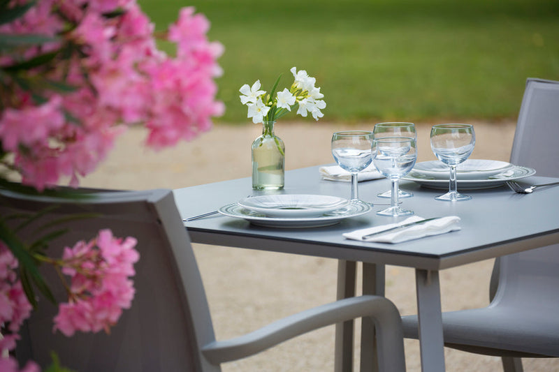 90cm Paris Volcano/Grey Square Dining Table