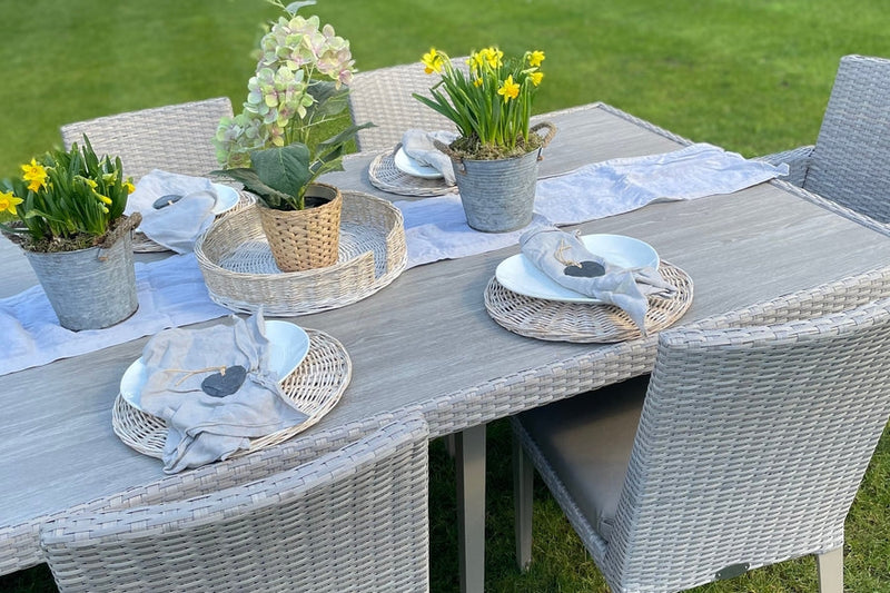 240cm Hampstead Stone Rectangular Dining Table