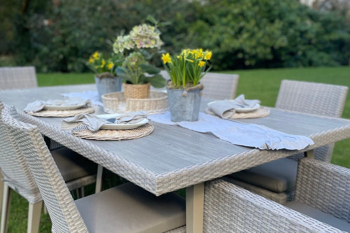 240cm Hampstead Stone Rectangular Dining Table