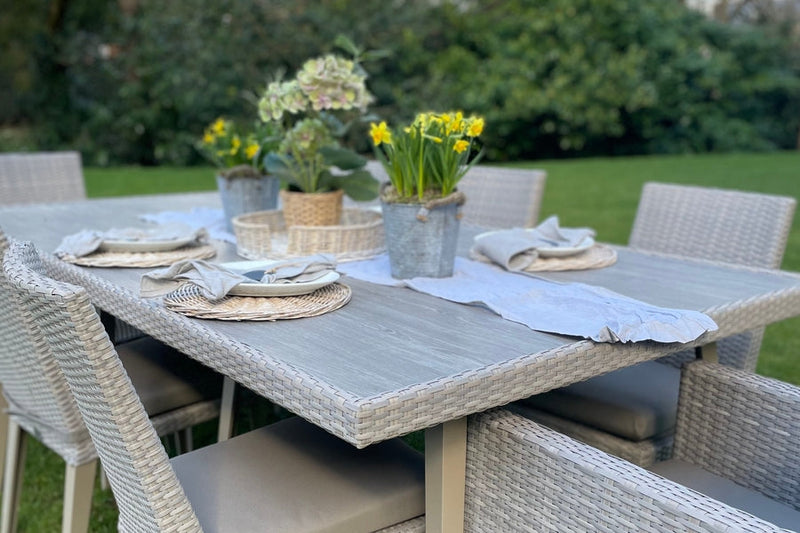 240cm Hampstead Stone Rectangular Dining Table