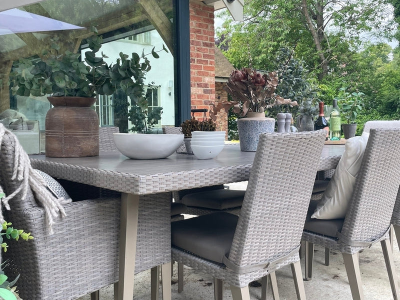 240cm Hampstead Stone Rectangular Dining Table
