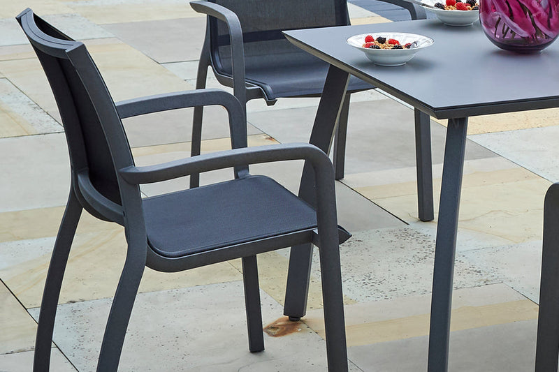 Paris Volcano/Black Stacking Armchair