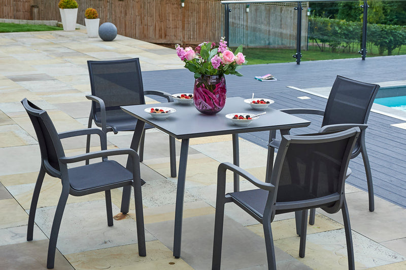 Paris Volcano/Black Stacking Armchair