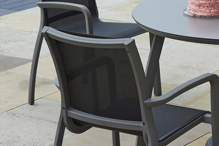 Paris Volcano/Black Stacking Armchair