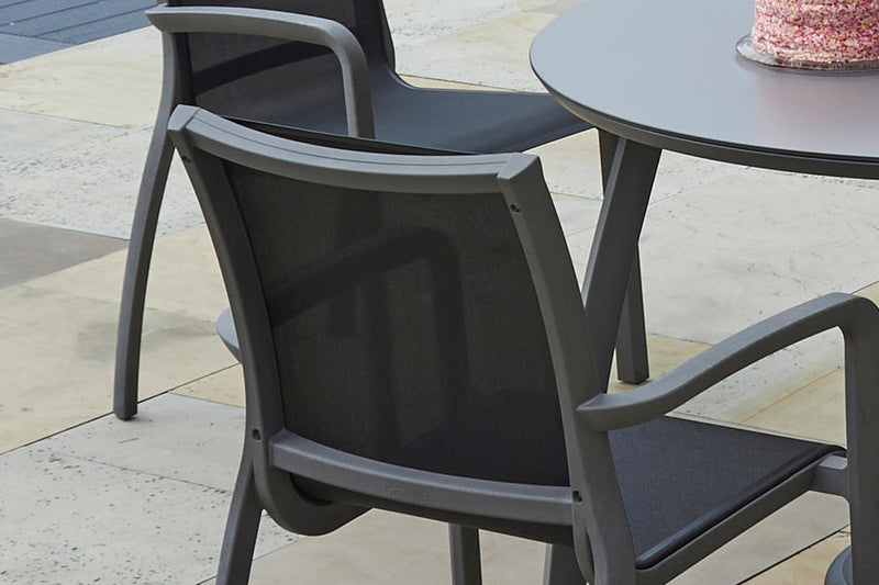 Paris Volcano/Black Stacking Armchair