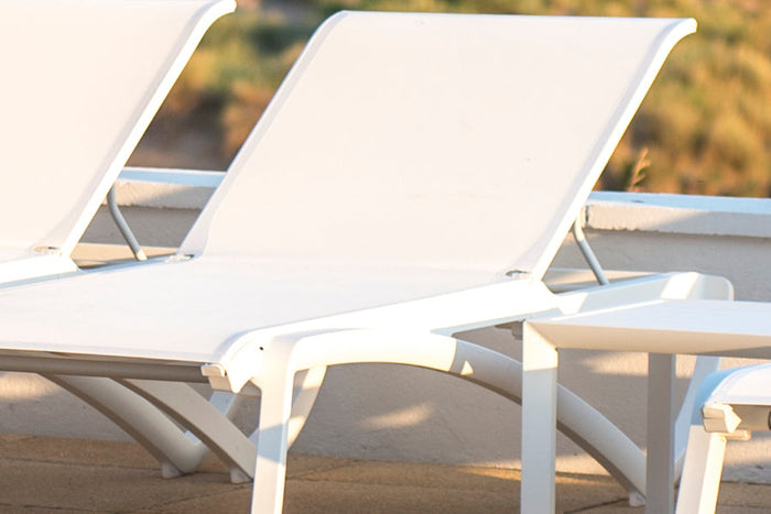 Paris Ice/White Sun Lounger