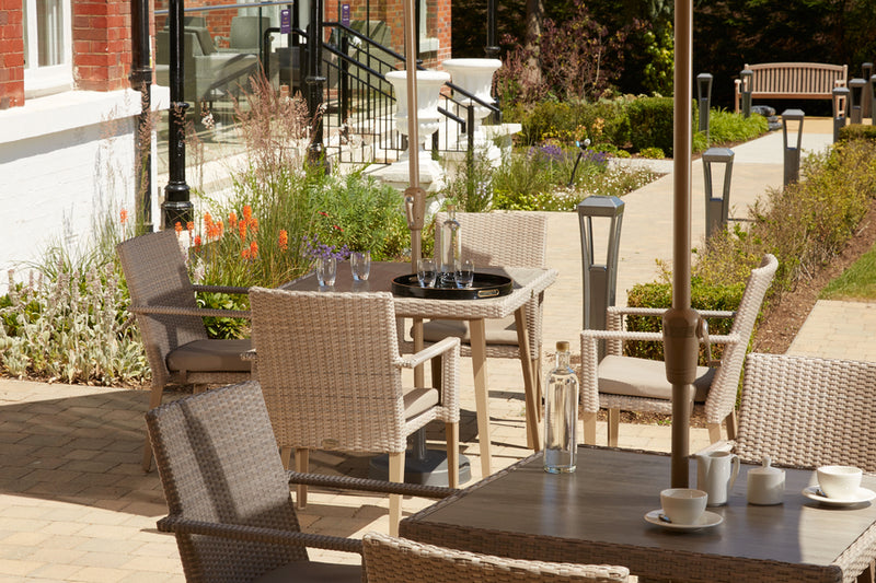 90cm Hampstead Stone Square Dining Table