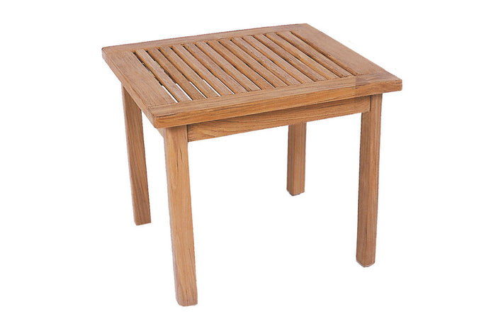 45cm Teak Club Square Side Table
