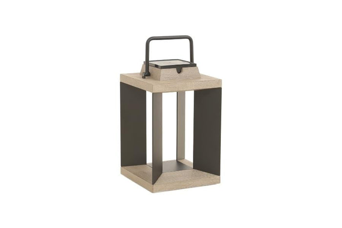 Myrtle Weathered Teak Solar Lantern