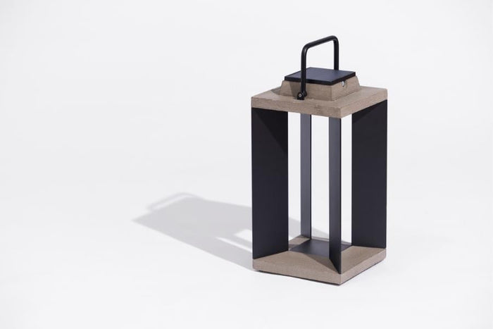 Myrtle Weathered Teak Solar Lantern