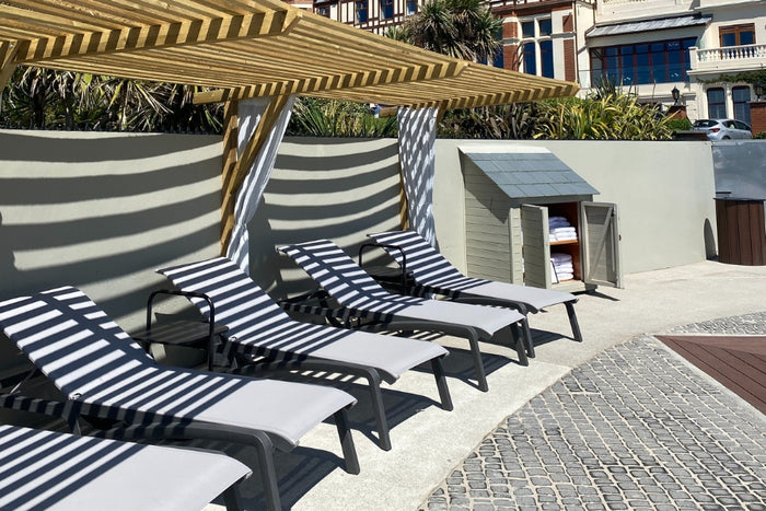 Paris Volcano/Grey Sun Lounger