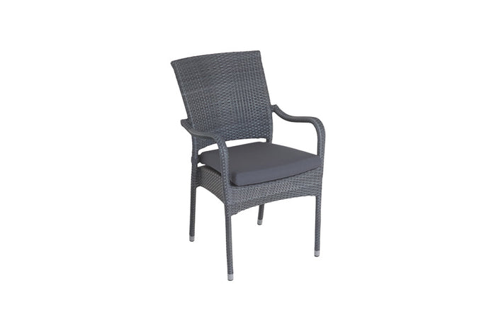 4 Windsor Grey Stacking Armchairs