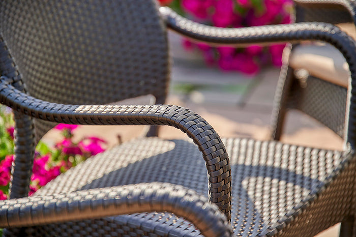 8 Windsor Bronze Stacking Armchairs