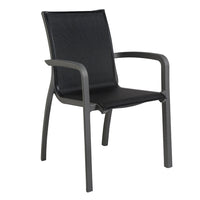 Paris Volcano/Black Stacking Armchair