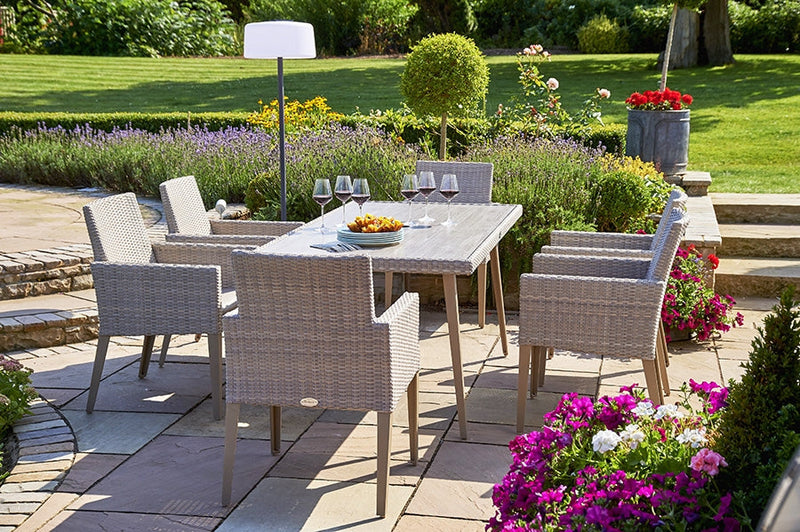180cm Hampstead Stone Rectangular Dining Table