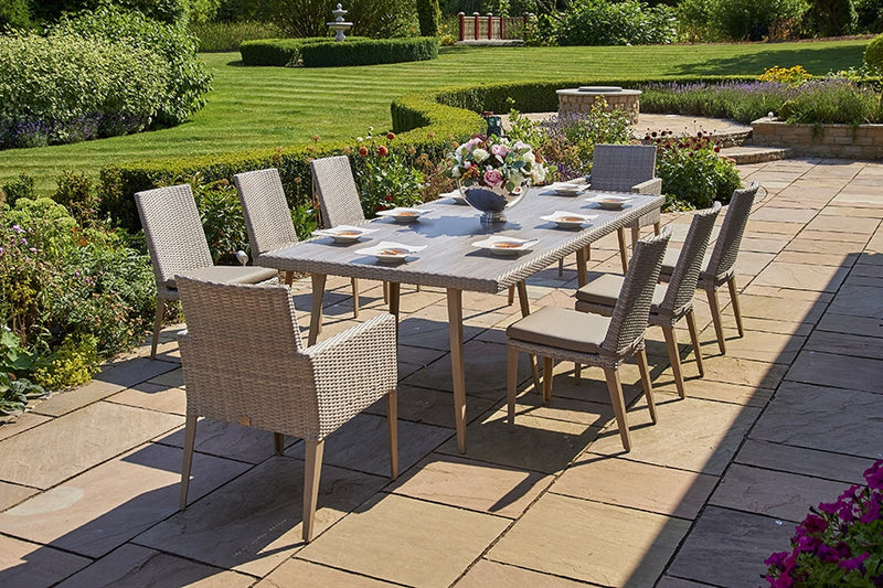 240cm Hampstead Stone Rectangular Dining Table