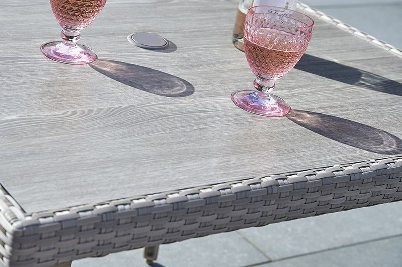 180cm Hampstead Stone Rectangular Low Dining Table