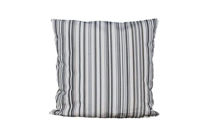 Taupe Striped Waterproof Scatter Cushion